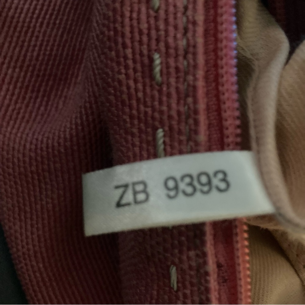 Fossil Pink Canvas Shoulder Bag with Brown Strap - Picture 4 of 4